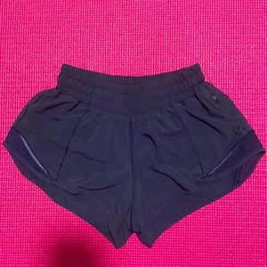 Navy Blue Lululemon Hotty hot shorts 2.5